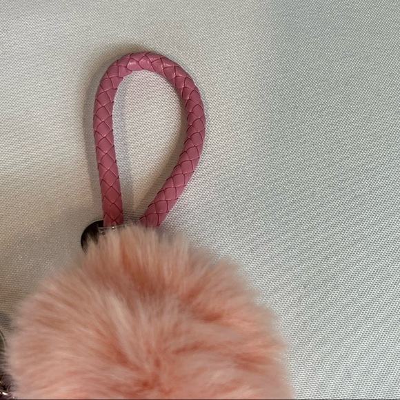 Pink Unicorn Bell and Puff Cute Bracelet Key Chain - Picture 3 of 4